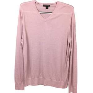 Banana Republic Preppy Quiet Luxury Merino Wool Semi Sheer Old Money Sweater L